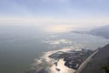 Aerial view DianChi Lake in Kunming, the capital of Yunnan province in Southern China, from XiShan Western Hill Royalty Free Stock Photo