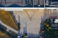 Aerial view of the distribution center.