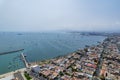 Aerial view of the District of La Punta, located in Callao Royalty Free Stock Photo