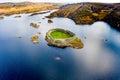 Aerial view of Doon Fort by Portnoo - County Donegal - Ireland Royalty Free Stock Photo