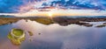 Aerial view of Doon Fort by Portnoo - County Donegal - Ireland