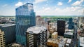 Aerial view of downtown Austin. Texas, USA