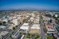 Aerial View of Downtown Bakersfield, California Skyline Royalty Free Stock Photo