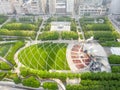 Aerial View Of Downtown Chicago Illinois Royalty Free Stock Photo