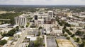 Aerial View of the Downtown City Skyline of Macon Georgia Royalty Free Stock Photo