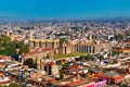 Aerial view of Cholula in Puebla, Mexico Royalty Free Stock Photo