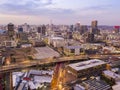 Aerial view of downtown of Johannesburg, South Africa Royalty Free Stock Photo