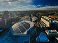 Aerial view of the downtown of the magnificent city of Sacramento in the USA