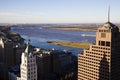 Aerial view of downtown Memphis