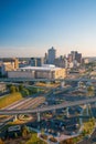 Aerial view of downtown Memphis Royalty Free Stock Photo