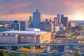 Aerial view of downtown Memphis Royalty Free Stock Photo