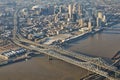 Aerial view of downtown New Orleans Royalty Free Stock Photo