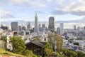 Aerial view of Downtown San Francisco Royalty Free Stock Photo