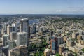 Aerial view of downtown Seattle Royalty Free Stock Photo