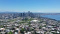 Aerial view of Downtown Seattle Washington Royalty Free Stock Photo