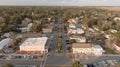 Aerial view of downtown St Marys, Georgia