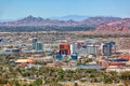 Tempe, Arizona skyline growing up Royalty Free Stock Photo