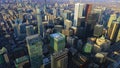 Aerial view of downtown Toronto area Royalty Free Stock Photo