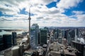 Aerial view of downtown Toronto. Royalty Free Stock Photo