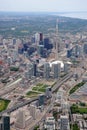 Aerial view of downtown Toronto Royalty Free Stock Photo