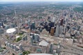 Aerial view of downtown Toronto Royalty Free Stock Photo