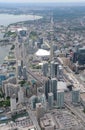 Aerial view of downtown Toronto