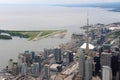 Aerial view of downtown Toronto Royalty Free Stock Photo