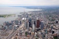 Aerial view of downtown Toronto Royalty Free Stock Photo