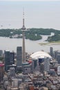 Aerial view of downtown Toronto Royalty Free Stock Photo