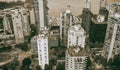 Aerial view of Downtown Vancouver skyline on a summer day Royalty Free Stock Photo