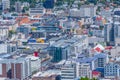Aerial view of downtown Wellington, New Zealand Royalty Free Stock Photo
