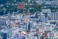 Aerial view of downtown Wellington, New Zealand Royalty Free Stock Photo