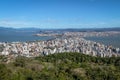 Aerial view of Dowtown Florianopolis City - Florianopolis, Santa Catarina, Brazil Royalty Free Stock Photo