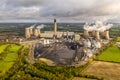 Aerial view of Drax Power Station Royalty Free Stock Photo