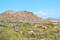 Aerial View of Dream Homes in Scottsdale, Arizona USA