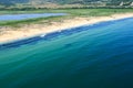 Aerial view of The Driving Beach near resort of Dyuni, Bulgaria Royalty Free Stock Photo