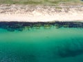 Aerial view of The Driving Beach near resort of Dyuni, Bulgaria Royalty Free Stock Photo