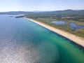 Aerial view of The Driving Beach near resort of Dyuni, Bulgaria Royalty Free Stock Photo