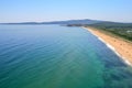 Aerial view of The Driving Beach near resort of Dyuni, Bulgaria Royalty Free Stock Photo