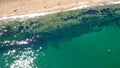 Aerial view of The Driving Beach near resort of Dyuni, Bulgaria Royalty Free Stock Photo