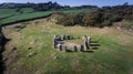 Aerial view Drombeg stone circle. county Cork. Ireland Royalty Free Stock Photo