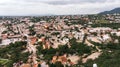 aerial view from drone in Bernal, Mexico Royalty Free Stock Photo