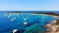 Aerial view by drone, Capo Coda Cavallo, Sardiania Royalty Free Stock Photo