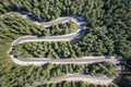 Curves of mountain road. Transportation and infrastructure concept Royalty Free Stock Photo