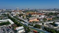 Aerial view from the drone on the Grand Royal Palace,Bangkok,Thailand Royalty Free Stock Photo