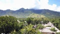 Aerial view from drone, North of Bali - Pemuteran, Jungle and mountains Royalty Free Stock Photo