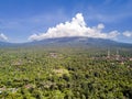 Aerial view from drone, North of Bali - Pemuteran, Jungle and mountains Royalty Free Stock Photo