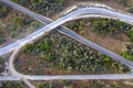 a part of a road junction. Transportation and infrastructure concept