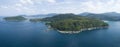 Aerial view drone shot of panorama phuket island beautiful island in thailand