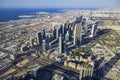 Aerial view of Dubai city